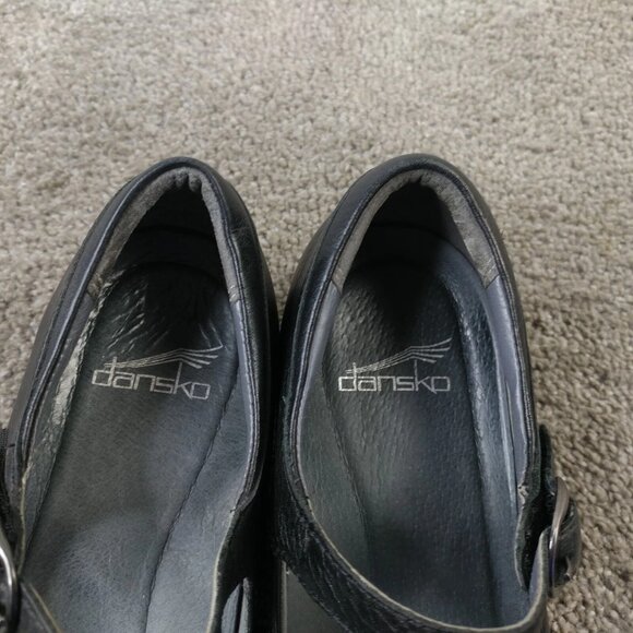 Dansko Black Sandals Low Heel Comfort - Picture 7 of 8